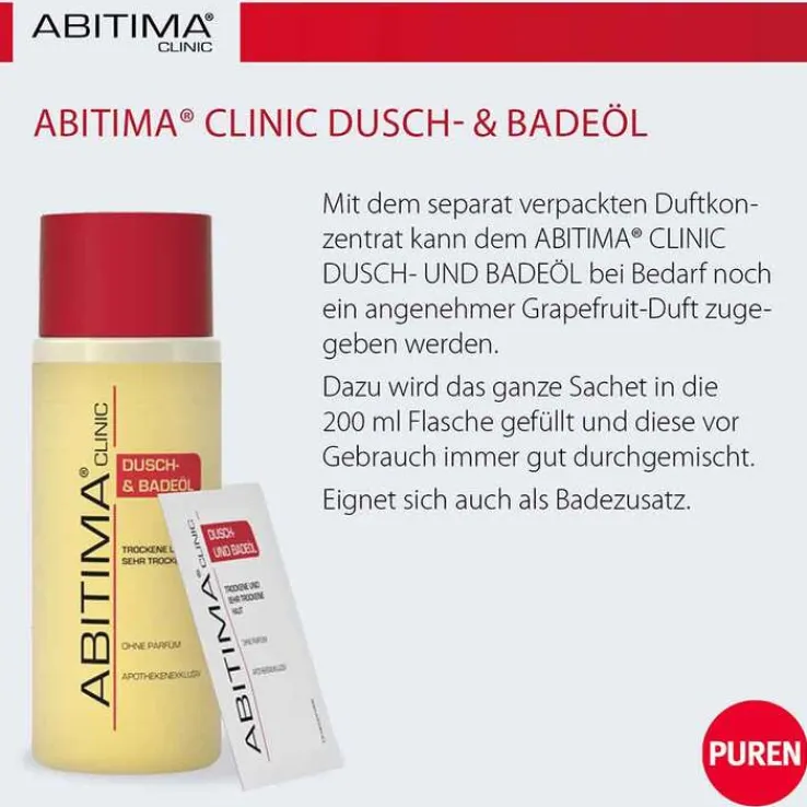 Abitima Clinic Dusch- und Badeöl, 200 ml