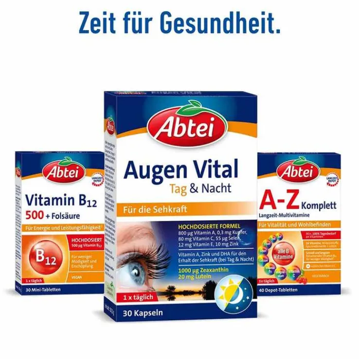 Abtei Augen Vital Tag & Nacht Kapseln, 30 St