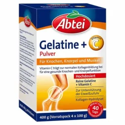 Abtei Gelatine Plus Vitamin C Pulver, 400 g