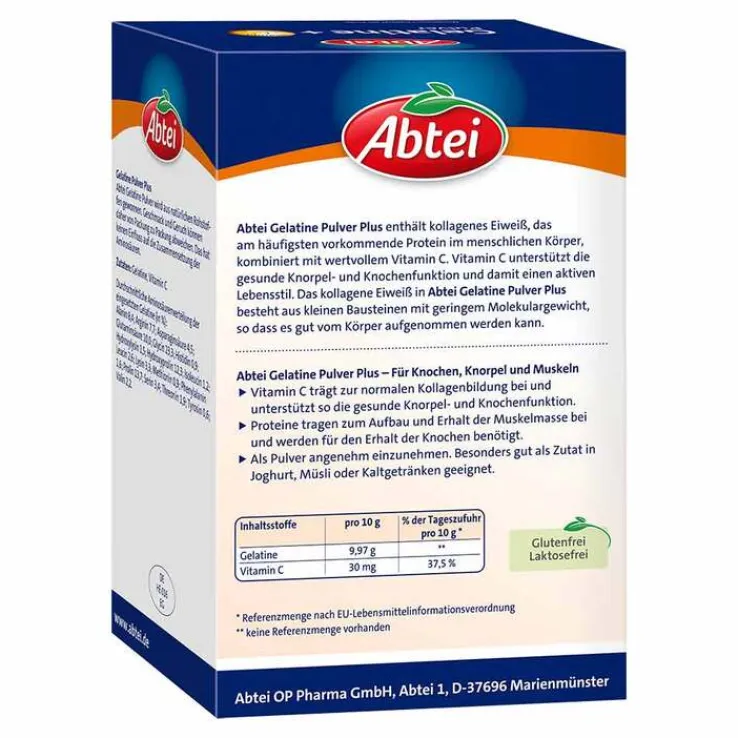 Abtei Gelatine Plus Vitamin C Pulver, 400 g