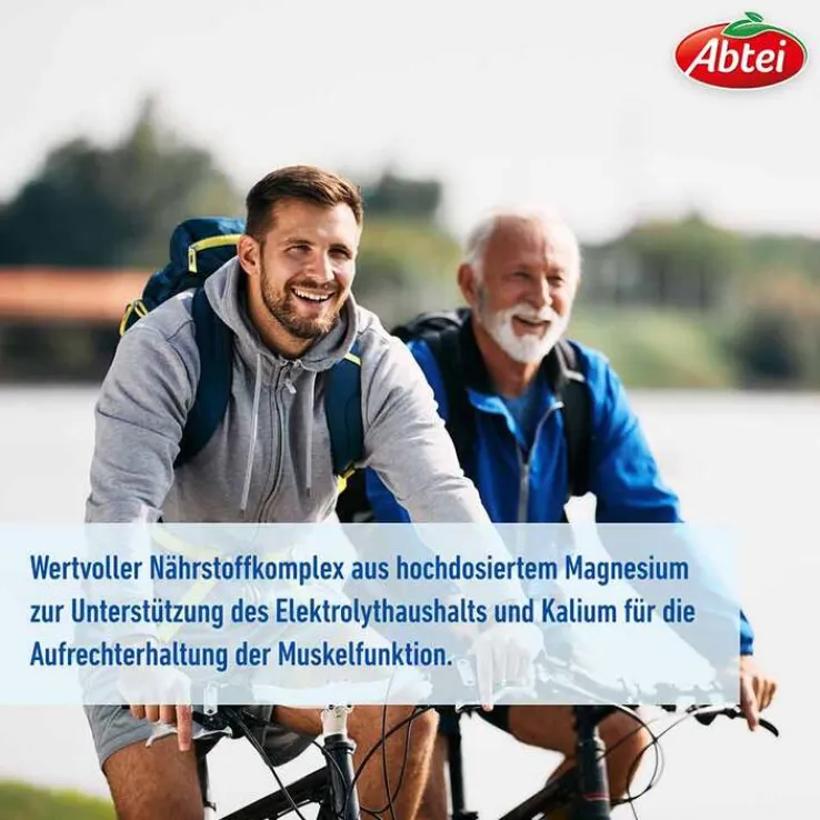 Abtei Magnesium 400 + Kalium Tabletten, 30 St