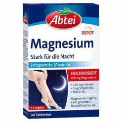Abtei Magnesium Stark für die Nacht Depot Tabletten, 30 St