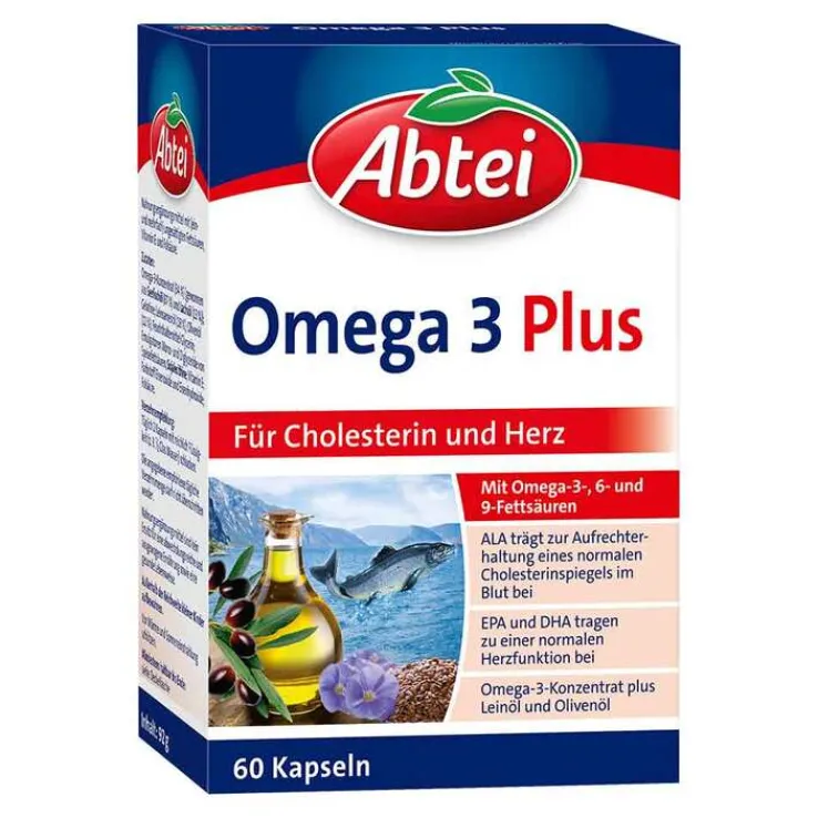 Abtei Omega-3 Plus Kapseln , 60 St