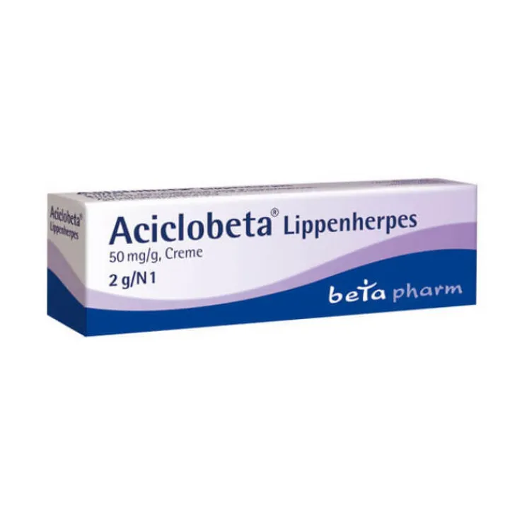 Aciclobeta Lippenherpes Creme, 2 g