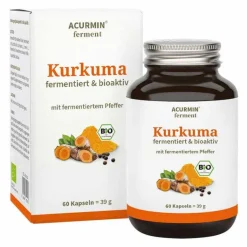 Acurmin Ferment Kurkuma Pfeffer Kapseln, 60 St