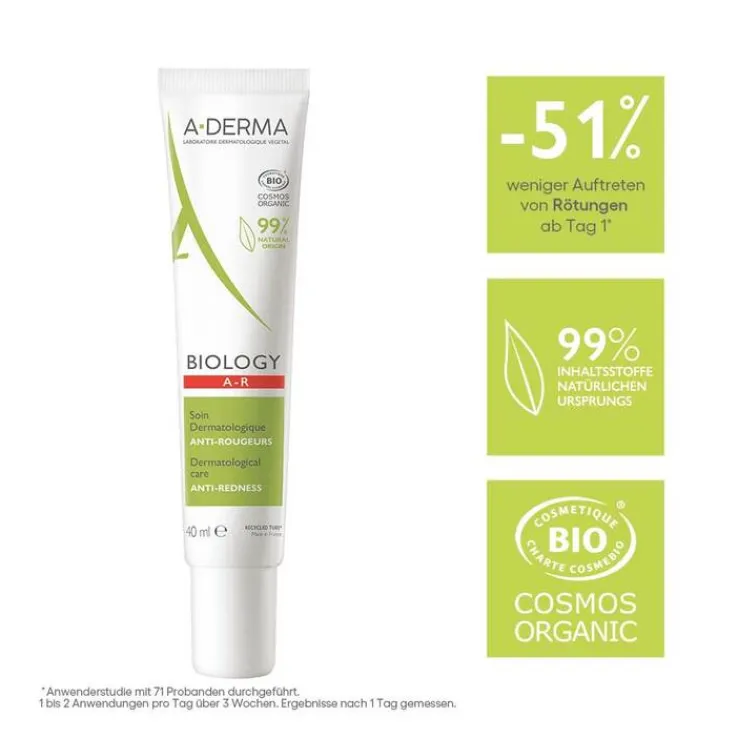 A-Derma Biology Anti-Rötungspflege dermatologisch, 40 ml