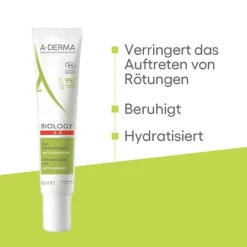 A-Derma Biology Anti-Rötungspflege dermatologisch, 40 ml