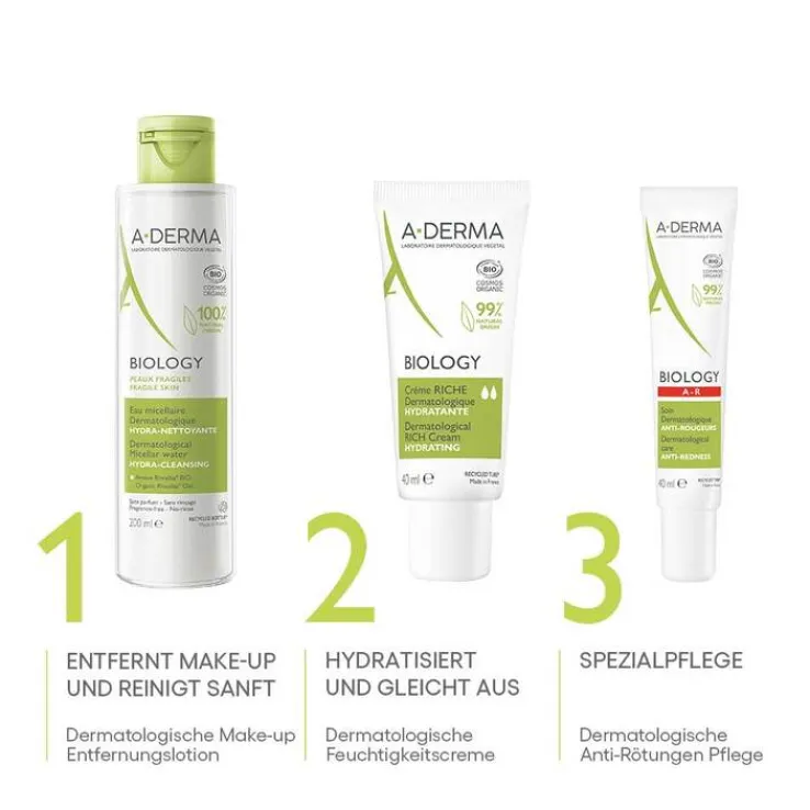 A-Derma Biology Anti-Rötungspflege dermatologisch, 40 ml