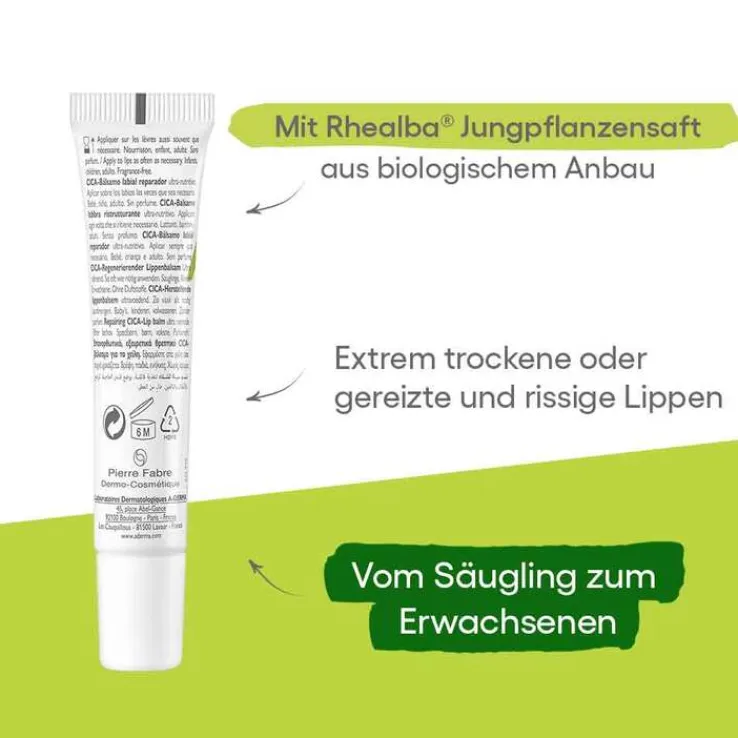 A-Derma Dermalibour + Cica Lippenbalsam, 15 ml