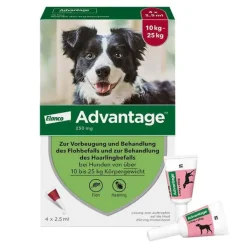 Advantage 250 für Hunde von 10-25 kg, 4 St