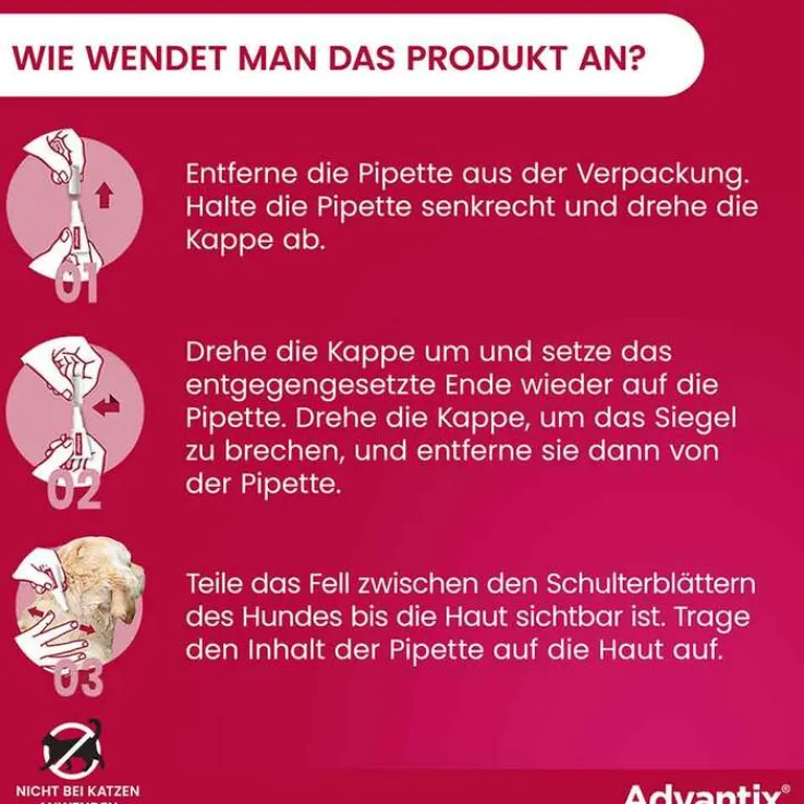 Advantix Spot-on Hund 4 - 10 kg Lösung, 4 St