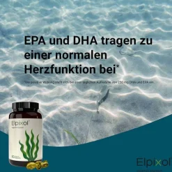 Algenöl Kapseln 1000 mg Omega-3 vegan Elpixol, 60 St