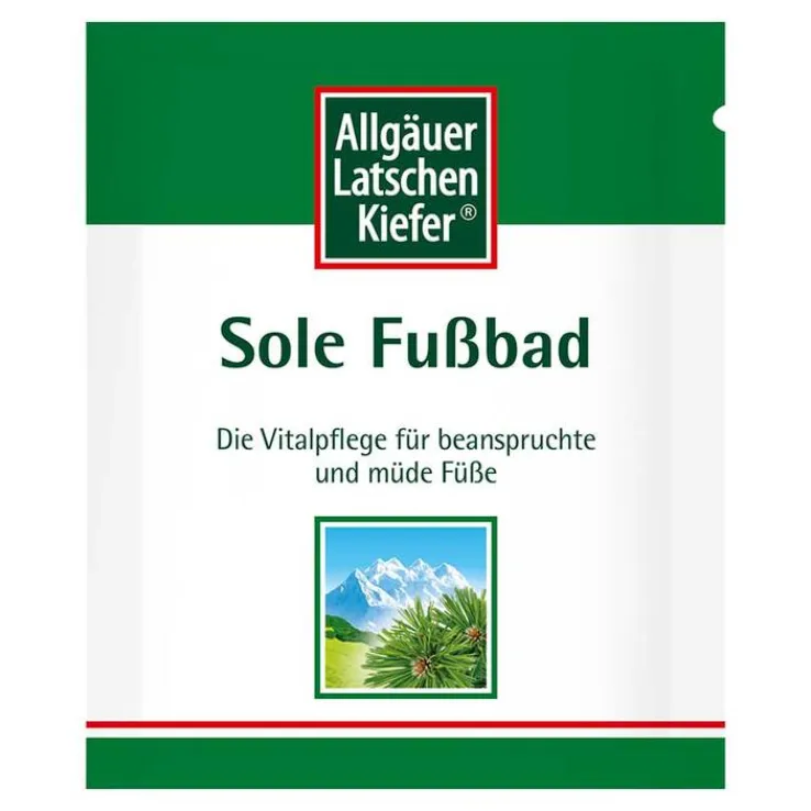 Allgäuer Latschenkiefer Sole Fußbad, 10X10 g