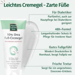 Allgäuer Latschenkiefer 10% Urea Fuß Cremegel, 100 ml