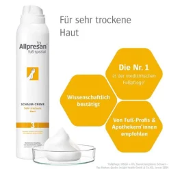 Allpresan Fuß spezial Original Schaum-Creme sehr trockene Haut Nr.3, 200 ml
