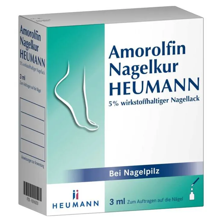 Amorolfin Nagelkur HEUMANN 5 % wirkstoffhaltiger Nagellack, 3 ml