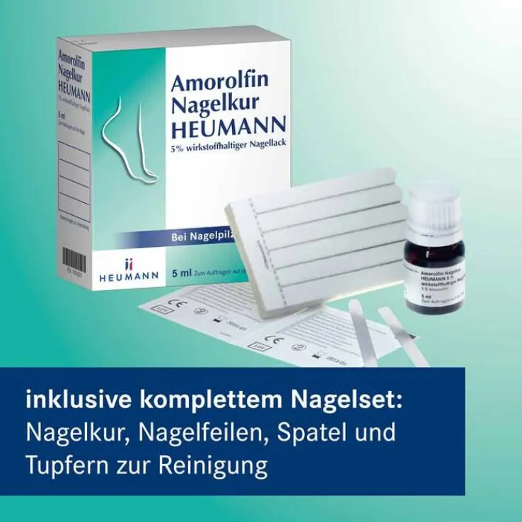 Amorolfin Nagelkur HEUMANN 5 % wirkstoffhaltiger Nagellack, 3 ml