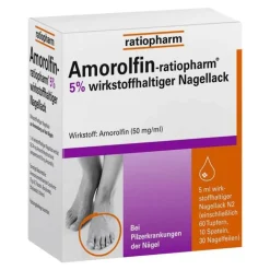 Amorolfin ratiopharm 5% - bei Nagelpilz, 5 ml