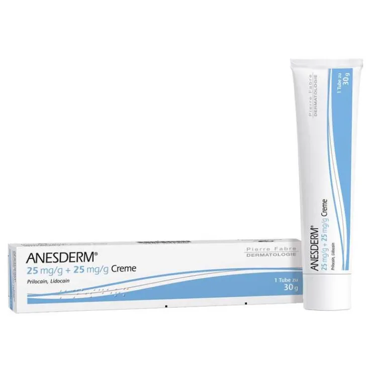ANESDERM 25 mg/g + 25 mg/g Creme, 30 g
