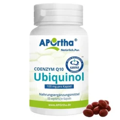 Aportha Kaneka Ubiquinol 100mg Coenzym Q10 vegetarische Kapseln, 60 St