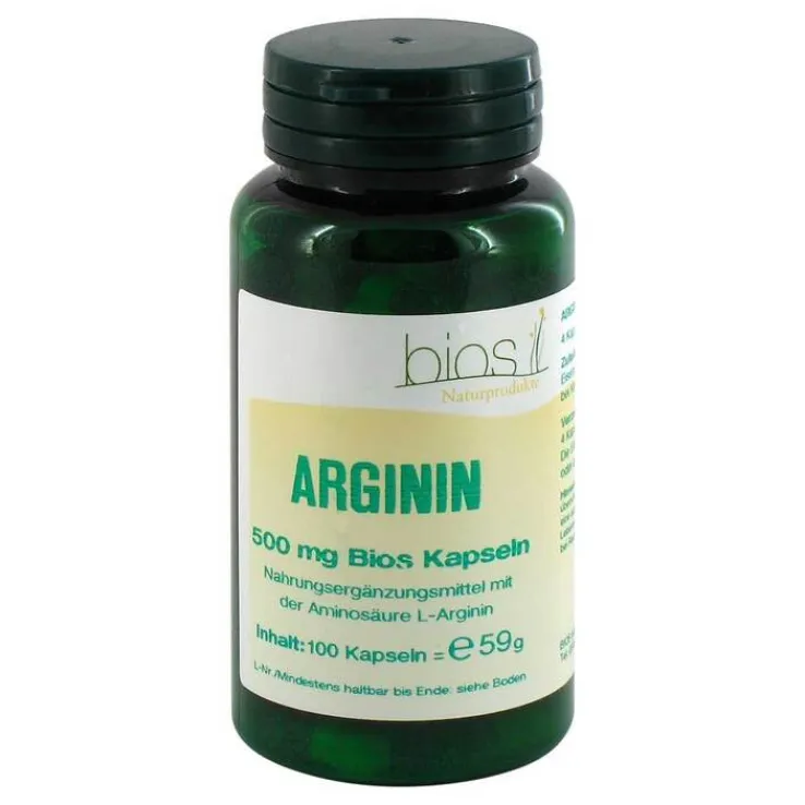 Arginin 500 mg Bios Kapseln, 100 St