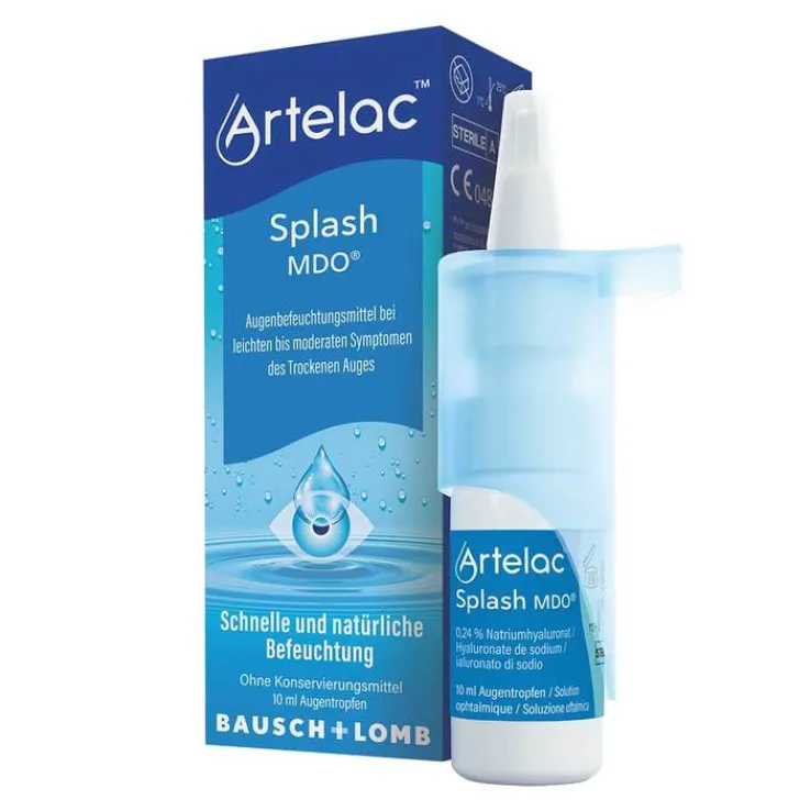 Artelac® Splash MDO® Augentropfen für trockene brennende Augen, 1X10 ml