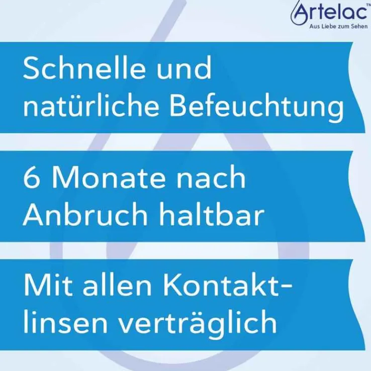Artelac® Splash MDO® Augentropfen für trockene brennende Augen, 1X10 ml
