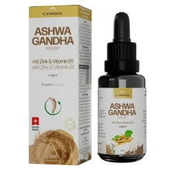Ashwagandha Mit Zink & Vitamin B1 Tropfen zum Einnehmen , 30 ml