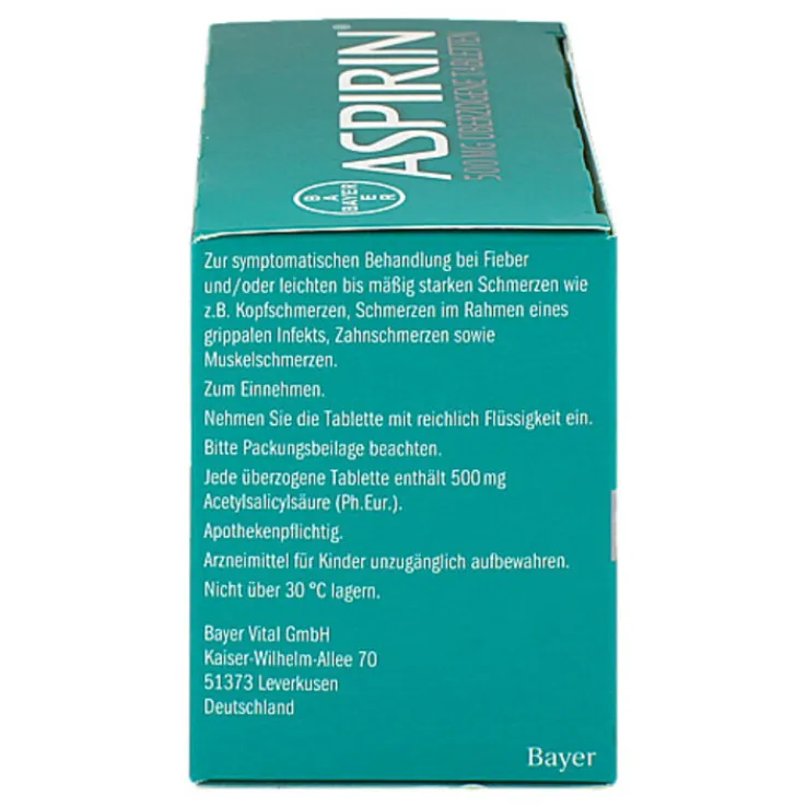 Aspirin 500 mg überzogene Tabletten, 40 St