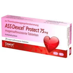 ASS Dexcel® Protect 75 mg magensaftresistent Tabletten, 20 St