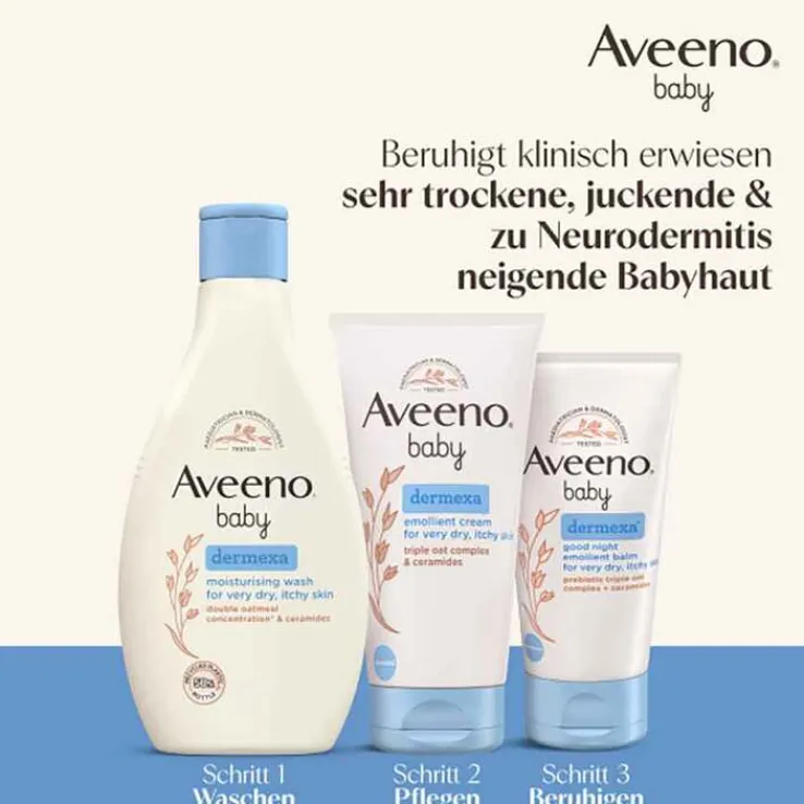 Aveeno baby Dermexa Gute Nacht Emollientien Balsam, 75 ml