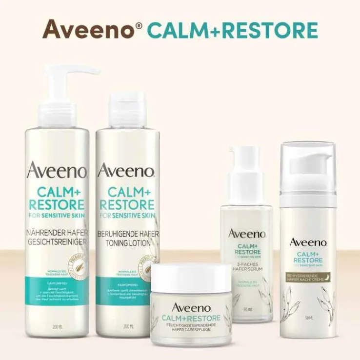 Aveeno Calm + Restore nährender Hafer Gesichtsreinigung, 200 ml