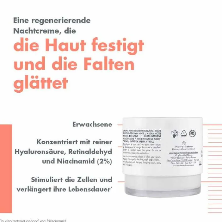 Avene Hyaluron Activ B3 Multi-Intensive Nachtcreme, 40 ml
