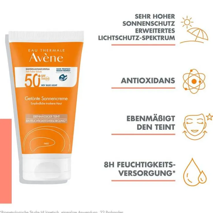 Avene Sonnencreme SPF 50 + getönt, 50 ml