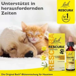 Bachblüten Original Rescura Pets Tropfen alkoholfrei vet. (für Tiere), 10 ml