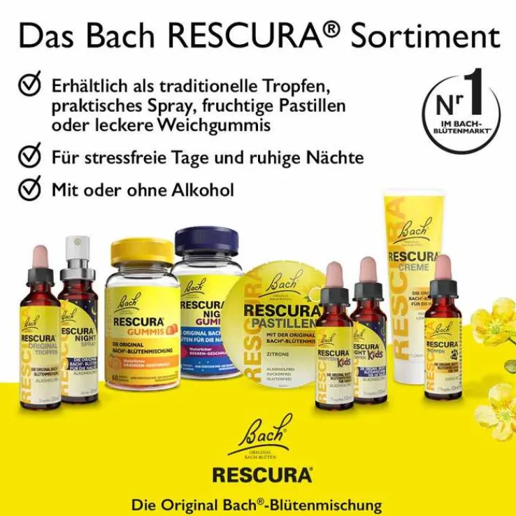 Bachblüten Original Rescura Pets Tropfen alkoholfrei vet. (für Tiere), 10 ml