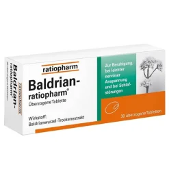 Baldrian ratiopharm überzogene Tabletten, 30 St