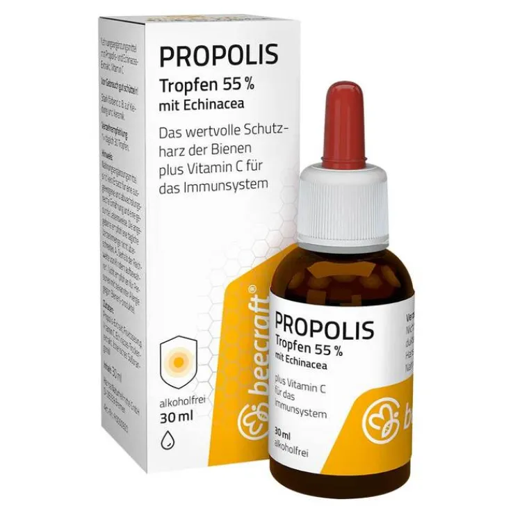 Beecraft Propolis Tropfen 55% plus Echinacea, 30 ml