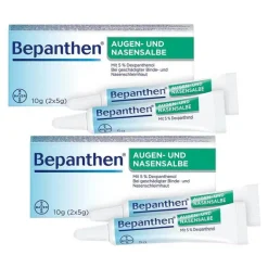 Bepanthen Augen- und Nasensalbe zur Förderung der Wundheilung, 2x10 g