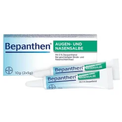 Bepanthen Augen- und Nasensalbe zur Förderung der Wundheilung, 10 g