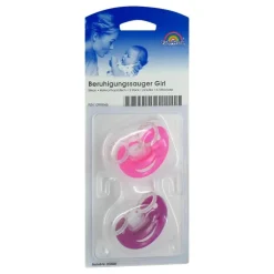 Beruhigungssauger Kirsche Silikon Girl 6 - 18 M., 2 St