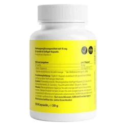 Beta Carotin Natural 15 mg Zeinpharma Weichkapseln, 90 St