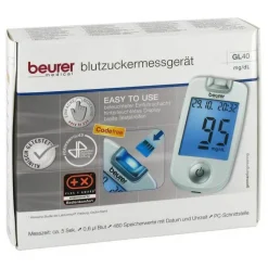 Beurer GL40 mg / dl Blutzuckermessgerät codefree, 1 St
