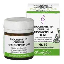 Biochemie 19 Cuprum arsenicosum D 12 Tabletten, 80 St