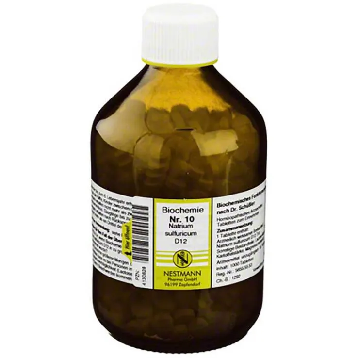 Biochemie 10 Natrium sulfuricum D 12 Tabletten, 1000 St