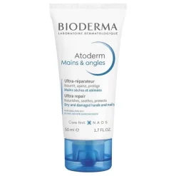 Bioderma Atoderm Mains Handcreme für trockene und raue Hände und Nägel, 50 ml