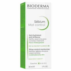 Bioderma Sebium Mat Control 30 ml Tube für Mischhaut und ölige Haut, 1 St