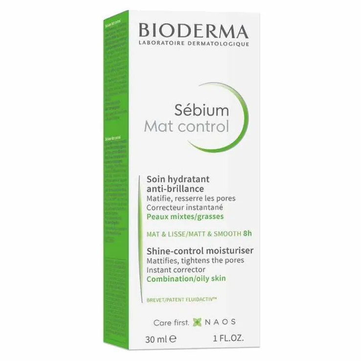 Bioderma Sebium Mat Control 30 ml Tube für Mischhaut und ölige Haut, 1 St