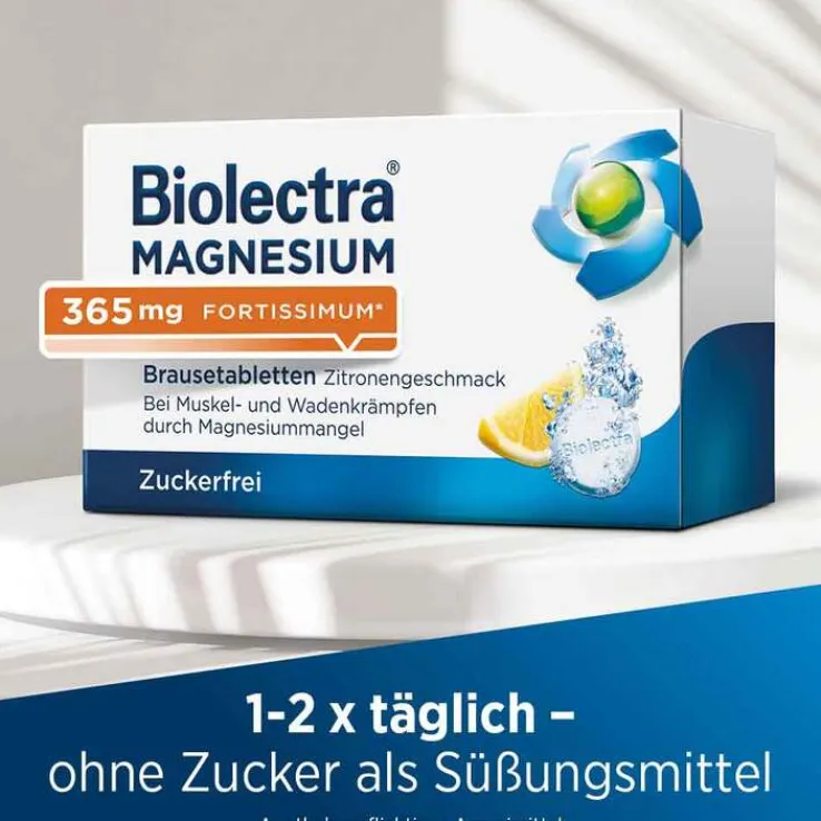 Biolectra® MAGNESIUM 365 mg fortissimum Brausetabletten Zitronengeschmack, 40 St