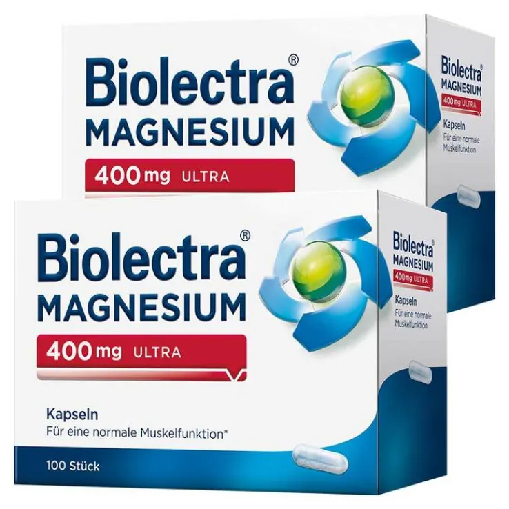 Biolectra Magnesium 400 mg ultra Kapseln, 2x100 St